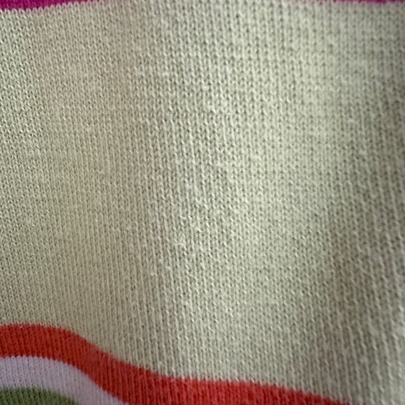 Bushwacker Vintage Cardigan Sweater LARGE Button Front Preppy Office Stripe - Picture 5 of 12